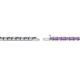 3 - Cliona 2.00 mm Amethyst and Diamond Eternity Tennis Bracelet 