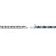 3 - Cliona 2.00 mm Blue and White Diamond Eternity Tennis Bracelet 