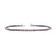 1 - Cliona 2.00 mm Pink Sapphire and Diamond Eternity Tennis Bracelet 