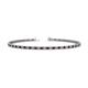 1 - Cliona 2.00 mm Red Garnet and Diamond Eternity Tennis Bracelet 