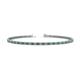 1 - Cliona 2.00 mm Emerald and Diamond Eternity Tennis Bracelet 