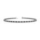 1 - Cliona 2.00 mm Black and White Diamond Eternity Tennis Bracelet 