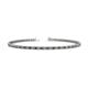 1 - Cliona 2.00 mm Smoky Quartz and Diamond Eternity Tennis Bracelet 