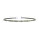 1 - Cliona 2.00 mm Yellow and White Diamond Eternity Tennis Bracelet 