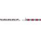 3 - Cliona 2.00 mm Ruby and Lab Grown Diamond Eternity Tennis Bracelet 