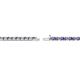 3 - Cliona 2.00 mm Tanzanite and Lab Grown Diamond Eternity Tennis Bracelet 