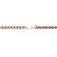 3 - Cliona 2.00 mm Pink Tourmaline and Lab Grown Diamond Eternity Tennis Bracelet 