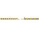 3 - Cliona 2.00 mm Yellow Sapphire and Lab Grown Diamond Eternity Tennis Bracelet 