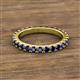 2 - Lara 3.00 mm Blue Sapphire Eternity Band 