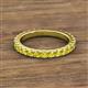 2 - Lara 3.00 mm Yellow Sapphire Eternity Band 