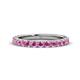1 - Lara 3.00 mm Pink Sapphire Eternity Band 