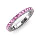 3 - Lara 3.00 mm Pink Sapphire Eternity Band 