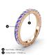 4 - Lara 3.00 mm Tanzanite Eternity Band 