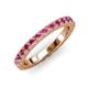 3 - Lara 3.00 mm Pink Tourmaline Eternity Band 