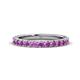 1 - Lara 3.00 mm Amethyst Eternity Band 