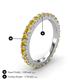 4 - Lara 3.00 mm Citrine Eternity Band 