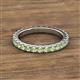 2 - Lara 3.00 mm Peridot Eternity Band 