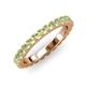 3 - Lara 3.00 mm Peridot Eternity Band 