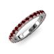 3 - Lara 3.00 mm Red Garnet Eternity Band 