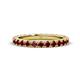 1 - Lara 3.00 mm Red Garnet Eternity Band 
