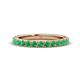 1 - Lara 3.00 mm Emerald Eternity Band 