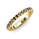 3 - Lara 3.00 mm Smoky Quartz Eternity Band 