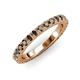 3 - Lara 3.00 mm Smoky Quartz Eternity Band 