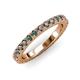 3 - Lara 3.00 mm Lab Created Alexandrite Eternity Band 