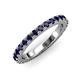 3 - Lara 3.00 mm Blue Sapphire Eternity Band 