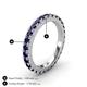 4 - Lara 3.00 mm Blue Sapphire Eternity Band 