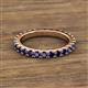 2 - Lara 3.00 mm Blue Sapphire Eternity Band 