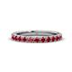 1 - Lara 3.00 mm Ruby Eternity Band 