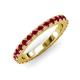 3 - Lara 3.00 mm Ruby Eternity Band 