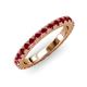 3 - Lara 3.00 mm Ruby Eternity Band 