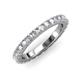 3 - Lara 3.00 mm White Sapphire Eternity Band 
