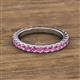 2 - Lara 3.00 mm Pink Sapphire Eternity Band 