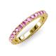 3 - Lara 3.00 mm Pink Sapphire Eternity Band 