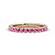 1 - Lara 3.00 mm Pink Sapphire Eternity Band 