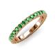 3 - Lara 3.00 mm Green Garnet Eternity Band 