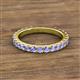 2 - Lara 3.00 mm Tanzanite Eternity Band 
