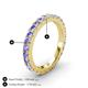 4 - Lara 3.00 mm Tanzanite Eternity Band 