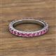 2 - Lara 3.00 mm Pink Tourmaline Eternity Band 