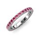 3 - Lara 3.00 mm Pink Tourmaline Eternity Band 