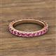 2 - Lara 3.00 mm Pink Tourmaline Eternity Band 