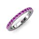 3 - Lara 3.00 mm Amethyst Eternity Band 