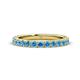 1 - Lara 3.00 mm Blue Topaz Eternity Band 