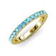 3 - Lara 3.00 mm Blue Topaz Eternity Band 