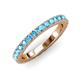 3 - Lara 3.00 mm Blue Topaz Eternity Band 