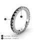 4 - Lara 3.00 mm Black Diamond Eternity Band 