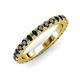 3 - Lara 3.00 mm Black Diamond Eternity Band 